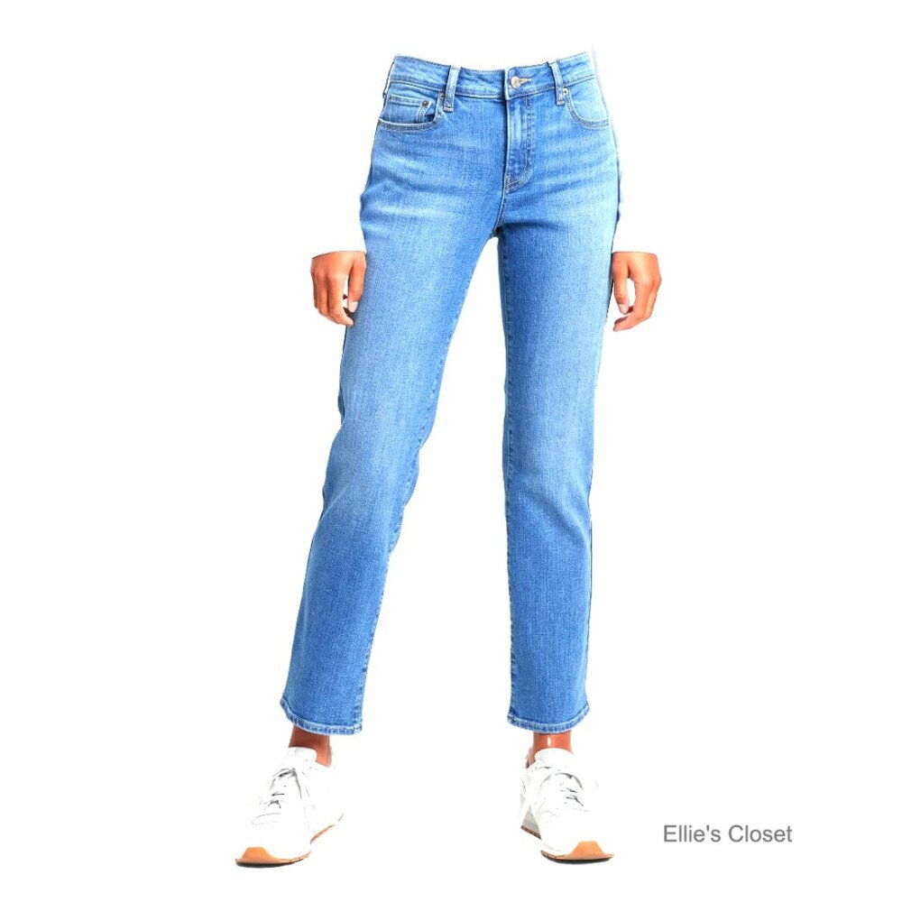 Classic Straight Fit Denim Jeans, Durable Stretch Fabric